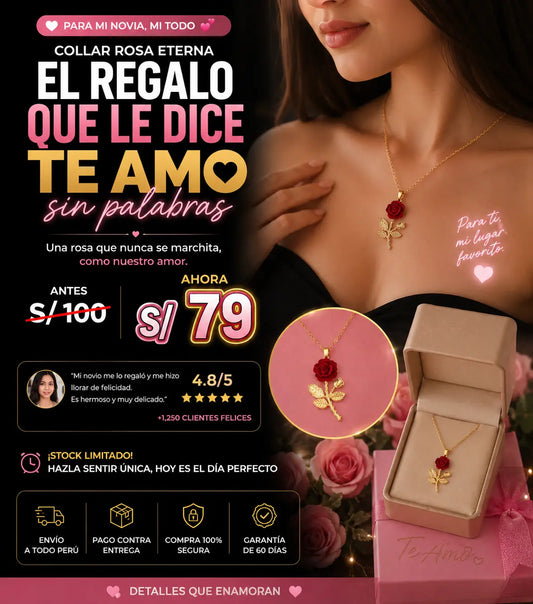 Collar Rosa Eterna