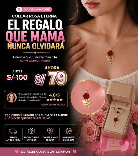 COLLAR ROSA ETERNA