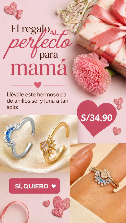 ANILLOS SOL Y LUNA 🌞🌙