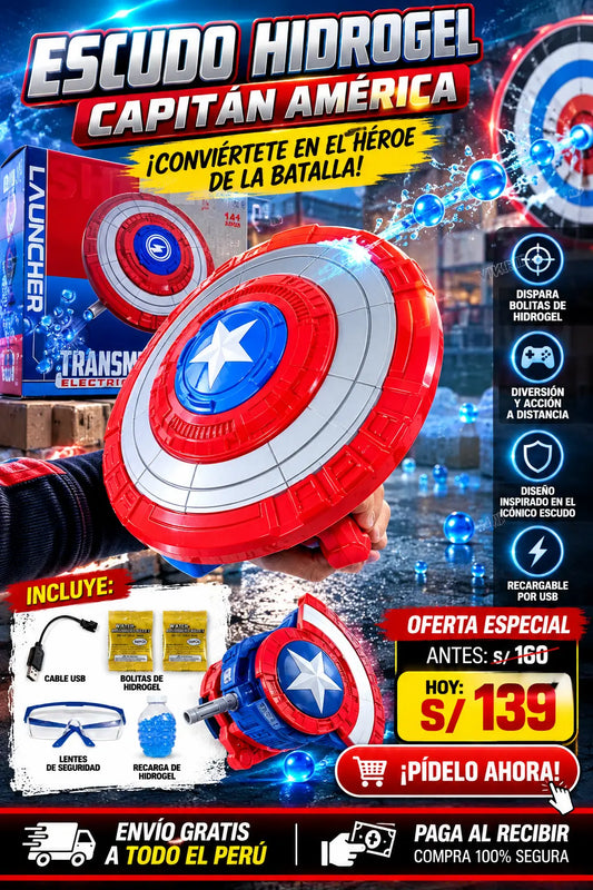 Escudo Hidrogel Capitán America