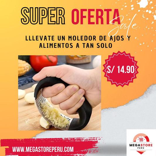 MOLEDOR DE AJOS Y ALIMENTOS