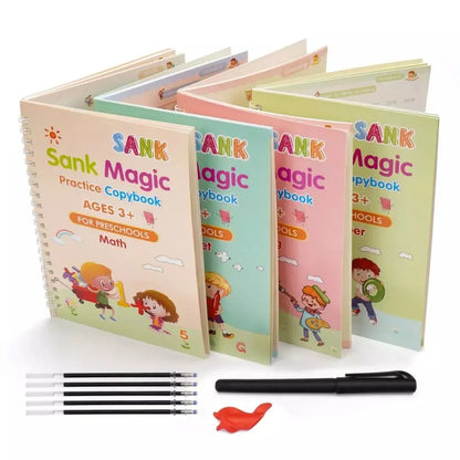 Cuaderno Mágico (Set de 4 Cuadernos + Pack de Lapicero Mágico)| ENVÍO GRATIS