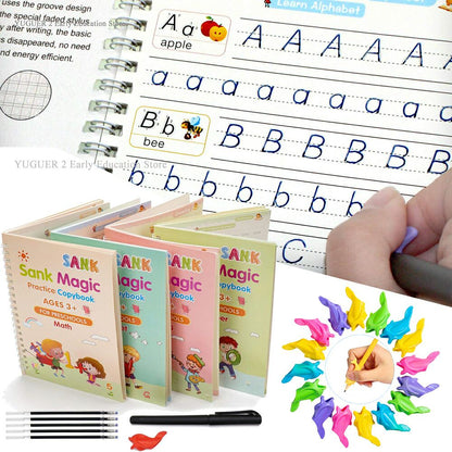 Cuaderno Mágico (Set de 4 Cuadernos + Pack de Lapicero Mágico)| ENVÍO GRATIS